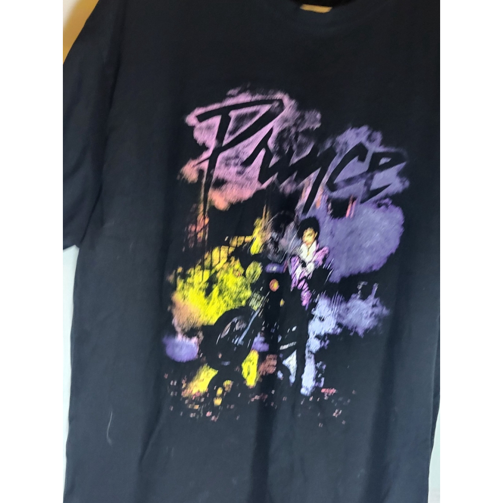 Prince Unisex T-Shirt Size 2XL Black Prince Estate Aproved New Purple Rain